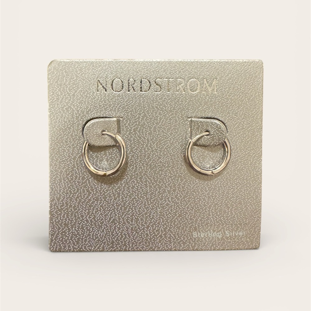 Nordstrom Sterling Silver Hoop Earrings